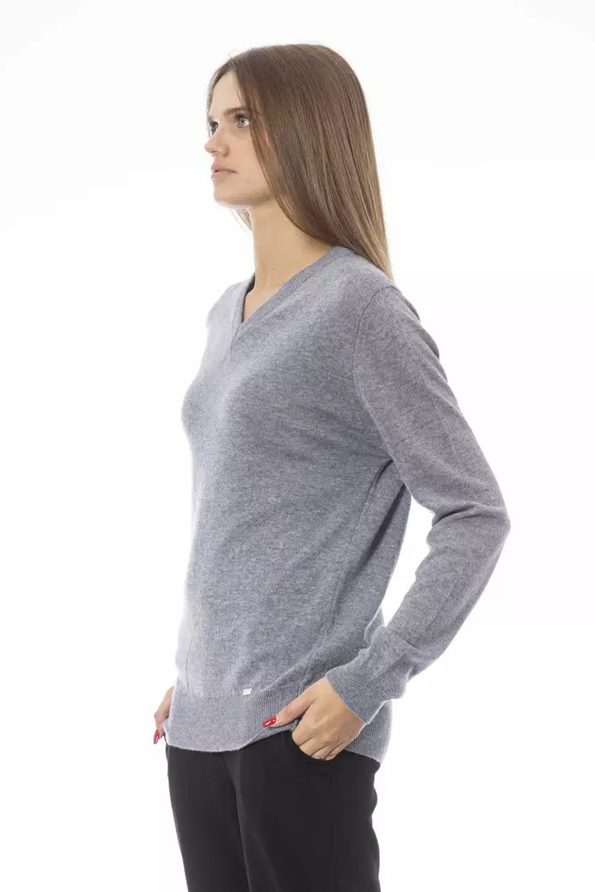 Schicker Pullover aus Kaschmirmischung mit V-Ausschnitt