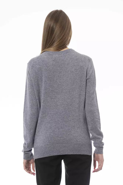 Schicker Pullover aus Kaschmirmischung mit V-Ausschnitt