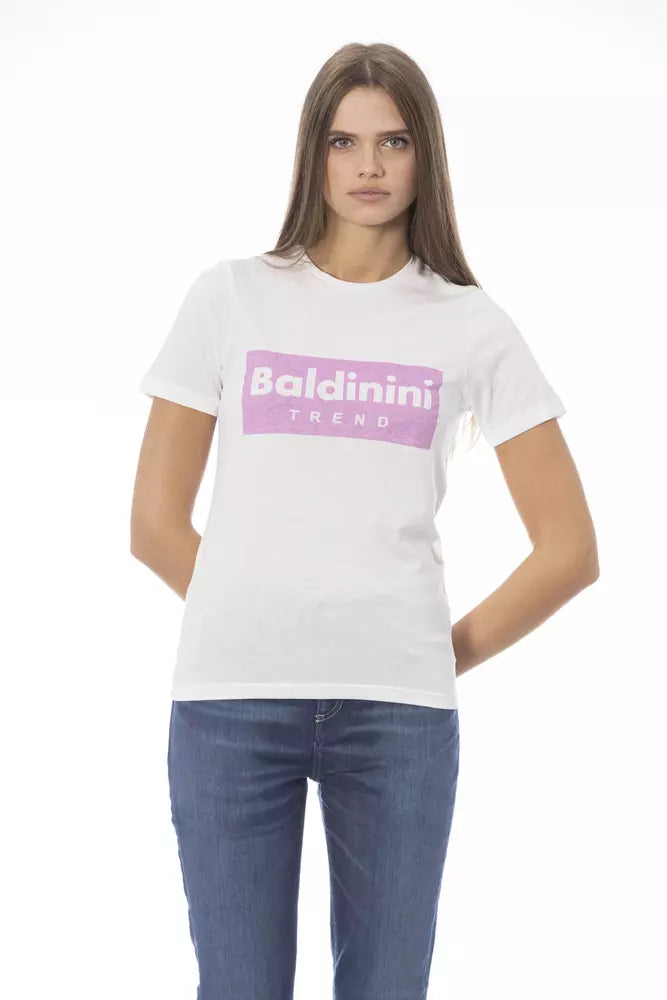 Elegantes Kurzarm-T-Shirt mit Rundhalsausschnitt