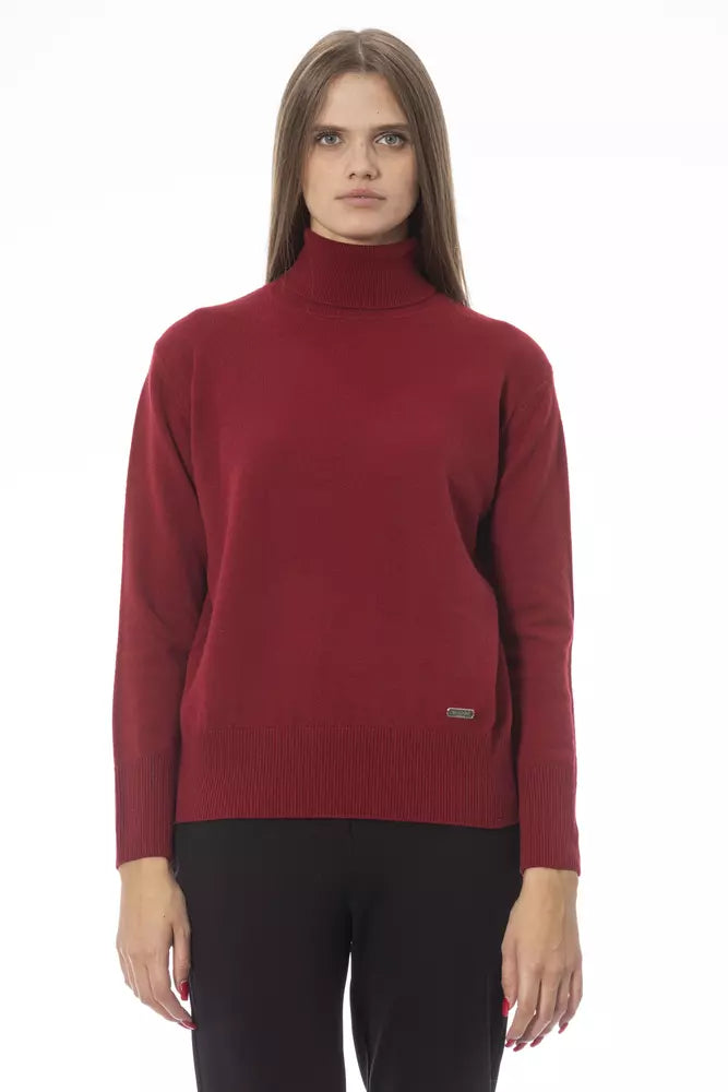 Rollkragenpullover aus Woll-Kaschmir-Mischung „Scarlet Luxe“