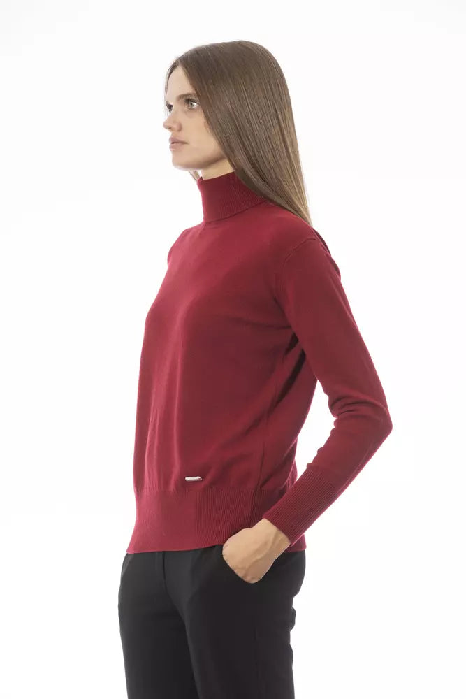 Rollkragenpullover aus Woll-Kaschmir-Mischung „Scarlet Luxe“