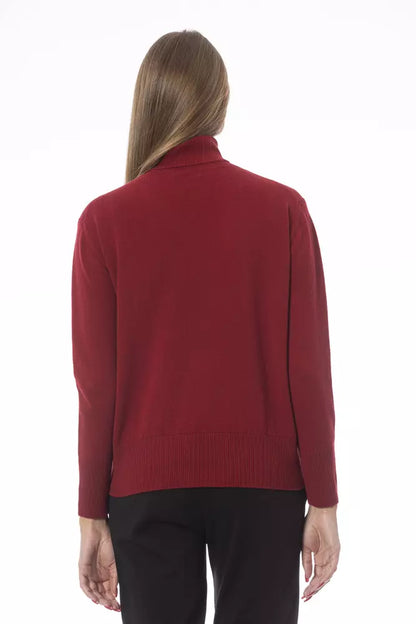 Rollkragenpullover aus Woll-Kaschmir-Mischung „Scarlet Luxe“