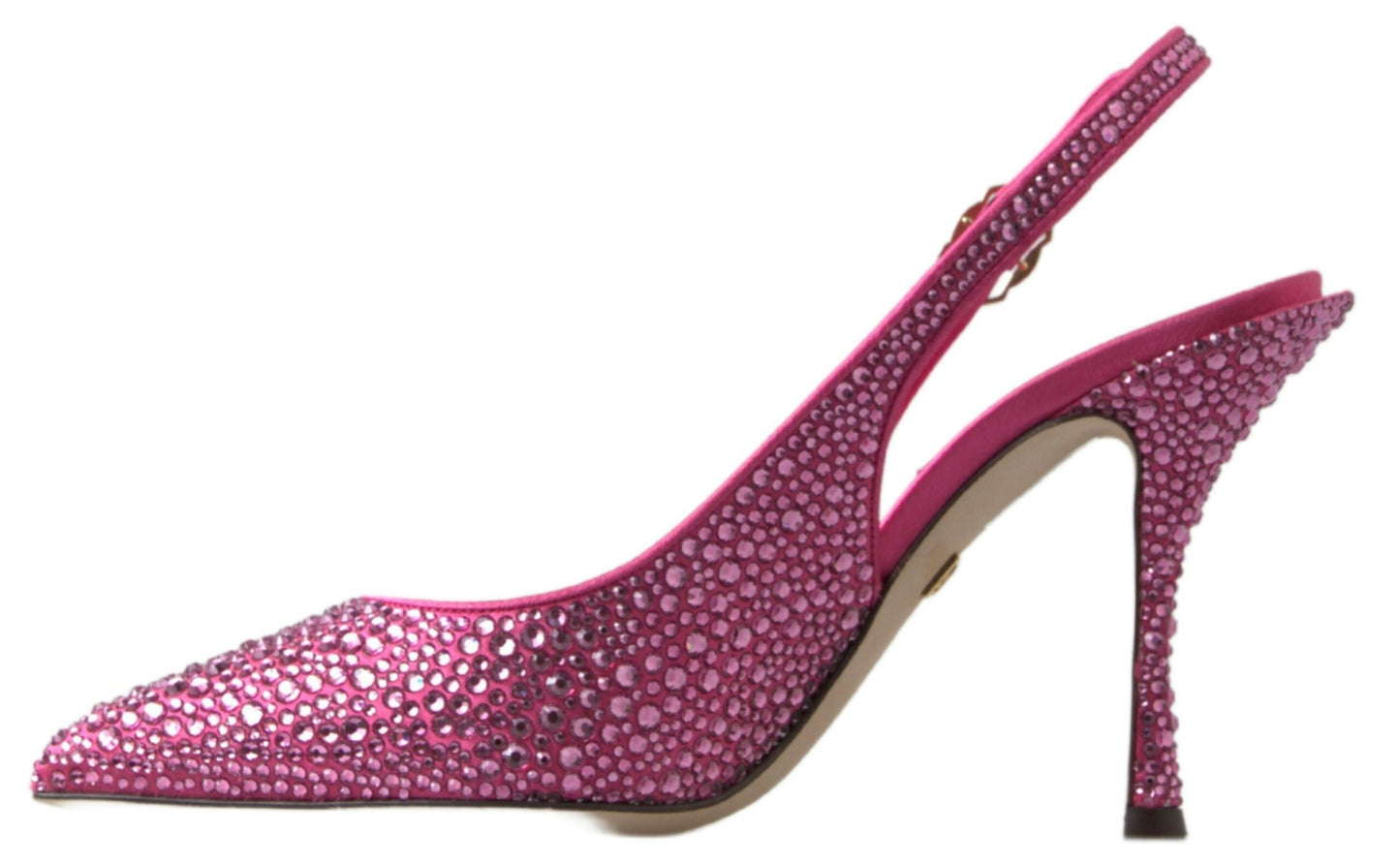 Elegante Slingback Heels aus rosa Seidenmischung