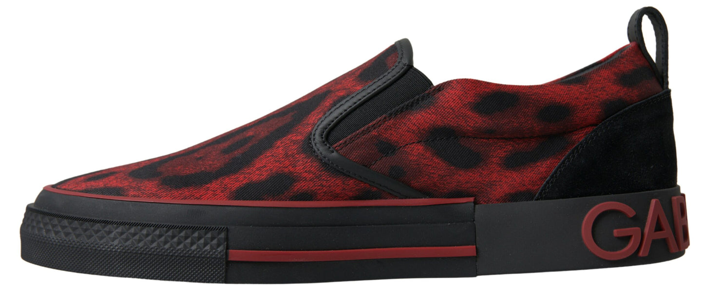 Schicke Loafer-Sneaker mit Leopardenmuster