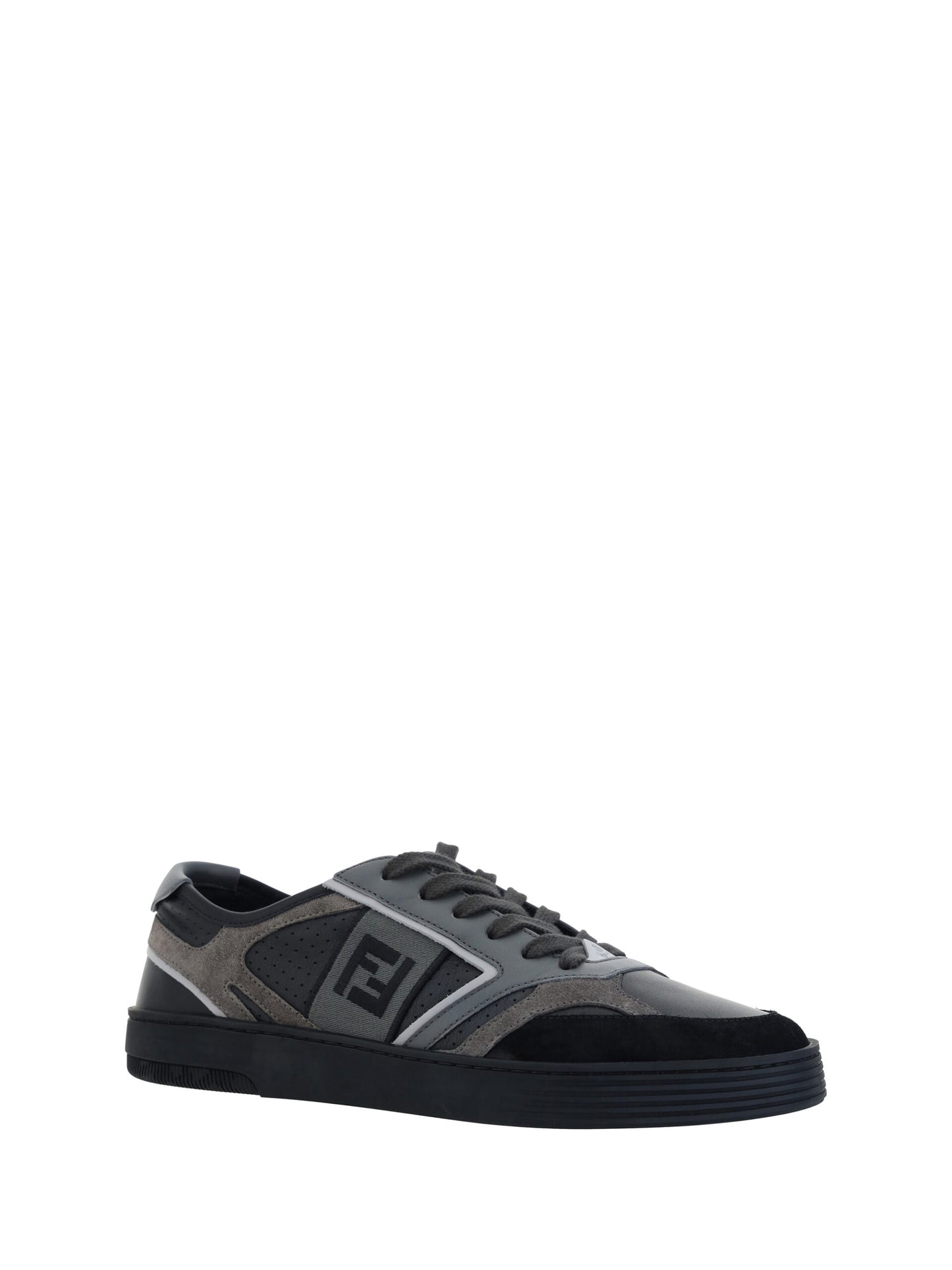 Sneakers basse in pelle di vitello nera