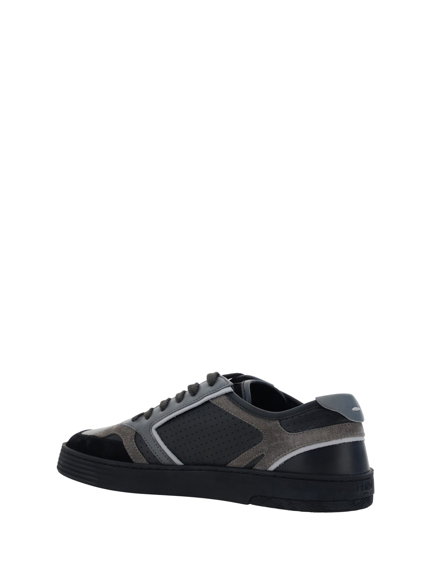 Sneakers basse in pelle di vitello nera