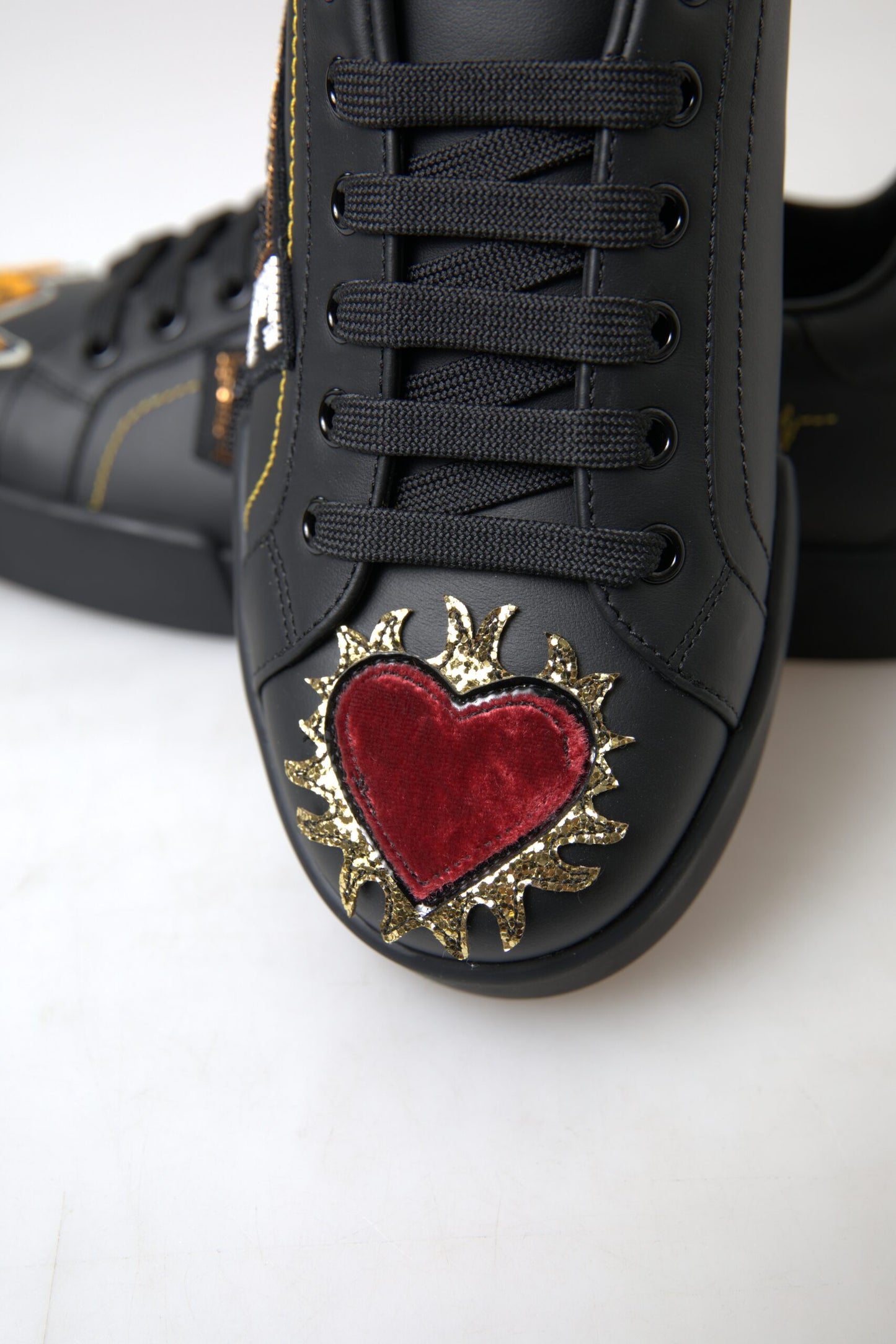 Sneakers Portofino Prince in pelle nera