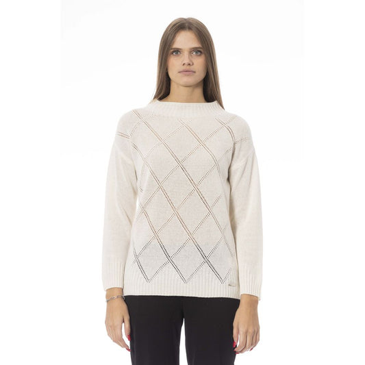 Baldinini Trend Beige Wool Women Sweater