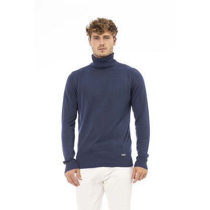 Schicker Rollkragenpullover in Blau – Modal &amp; Kaschmir Mischung