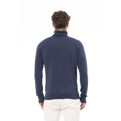 Schicker Rollkragenpullover in Blau – Modal &amp; Kaschmir Mischung