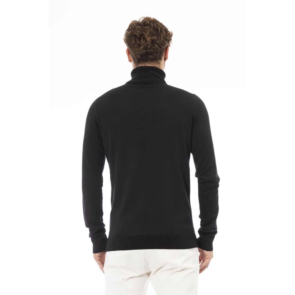 Eleganter gerippter Rollkragenpullover aus Kaschmirmischung