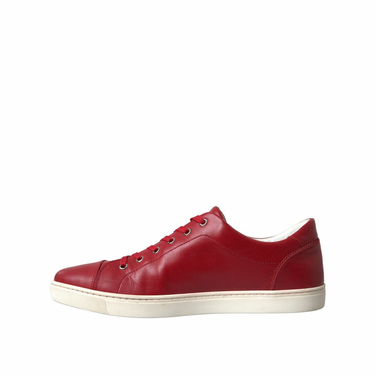 Elegante rote Low Top Sneakers aus Leder