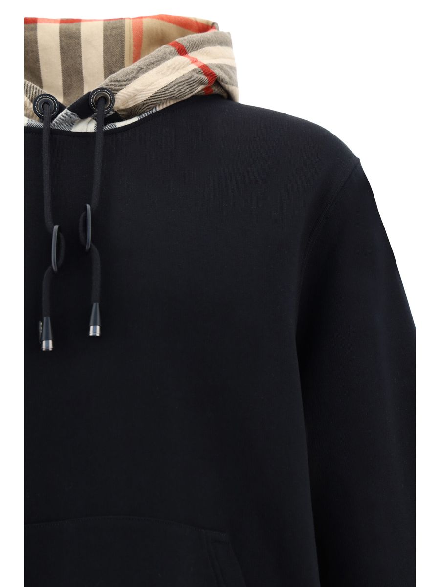 Eleganter, übergroßer, schwarzer Samuel-Hoodie