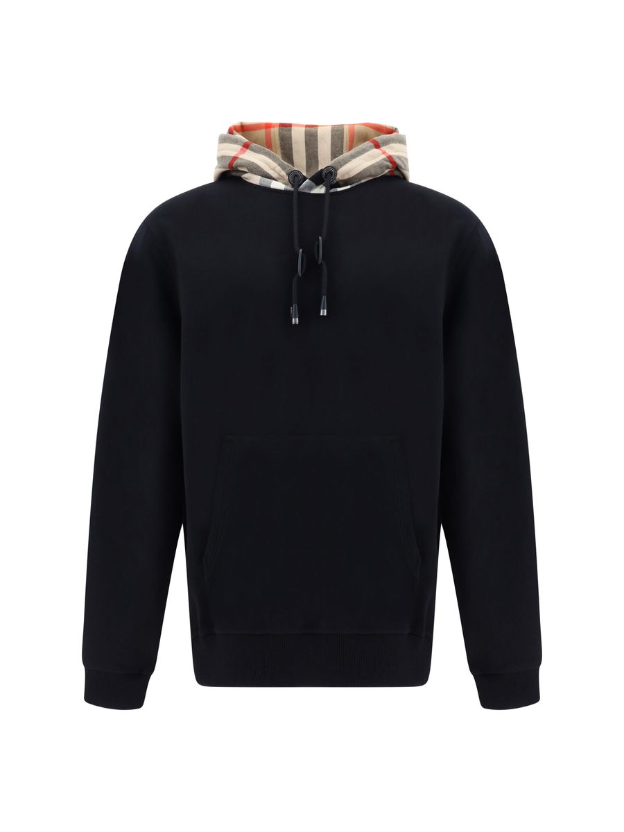 Eleganter, übergroßer, schwarzer Samuel-Hoodie