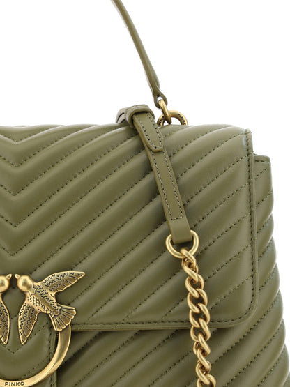 Borsa Love Lady in pelle di vitello verde