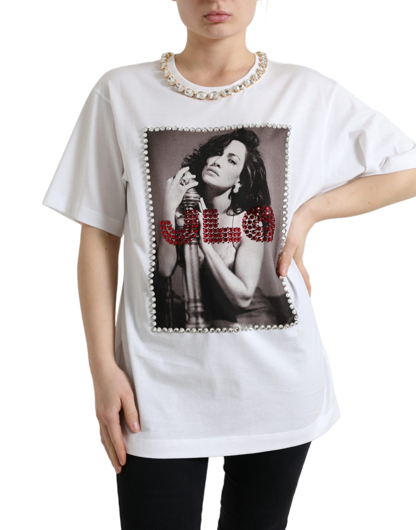 J.Lo Portrait Crystal Tee – Limitierte Auflage