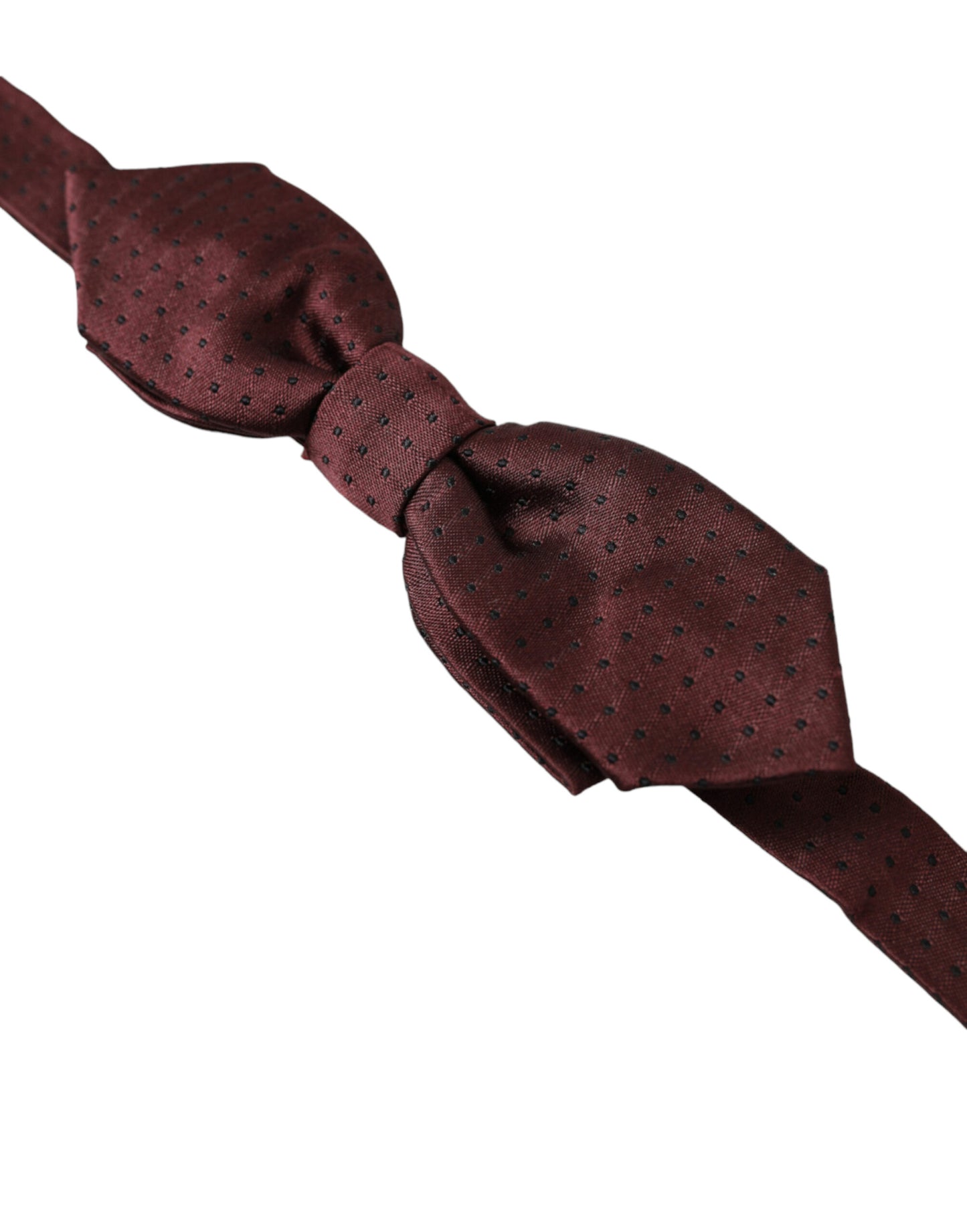 Papillon Papillon con collo regolabile sottile in seta rosso bordeaux