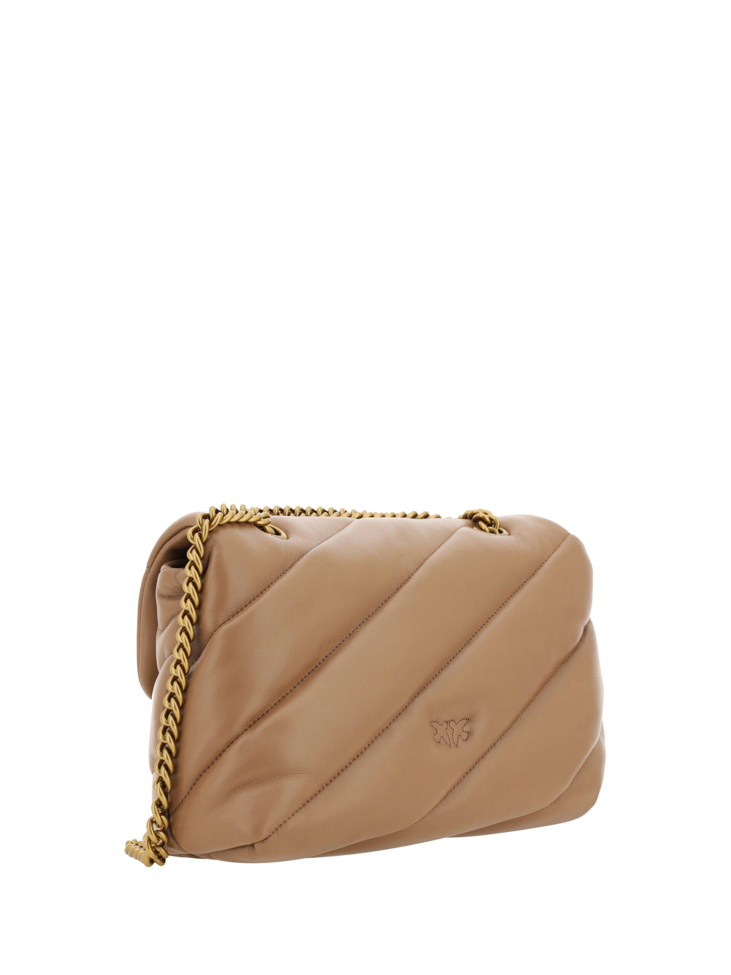 Borsa a tracolla Love Classic in pelle di vitello marrone