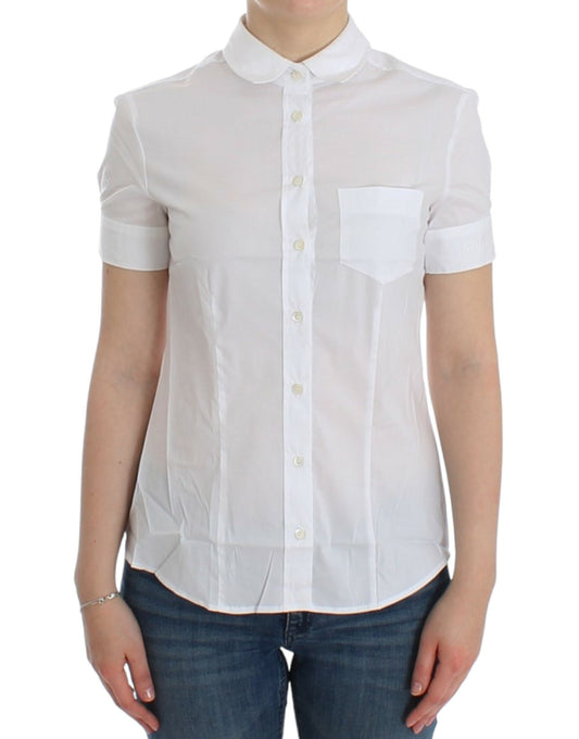 Haut chemise en coton blanc