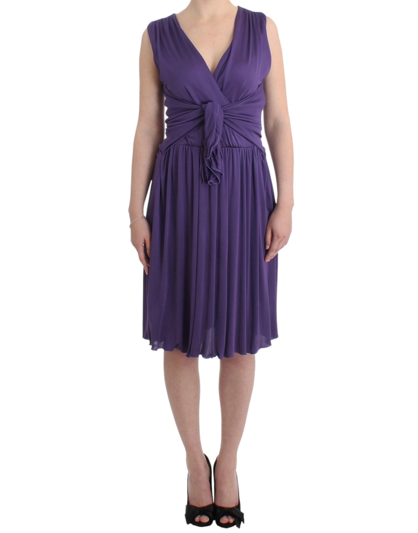 Robe fourreau violette