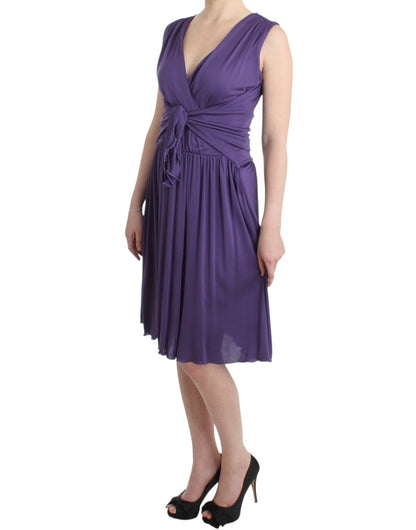 Robe fourreau violette