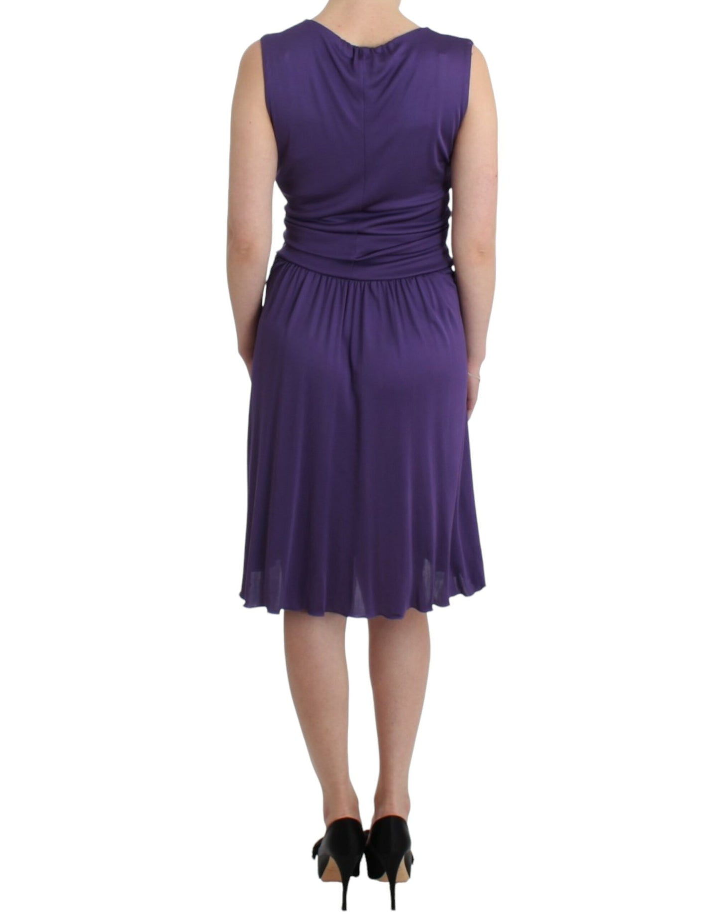 Robe fourreau violette