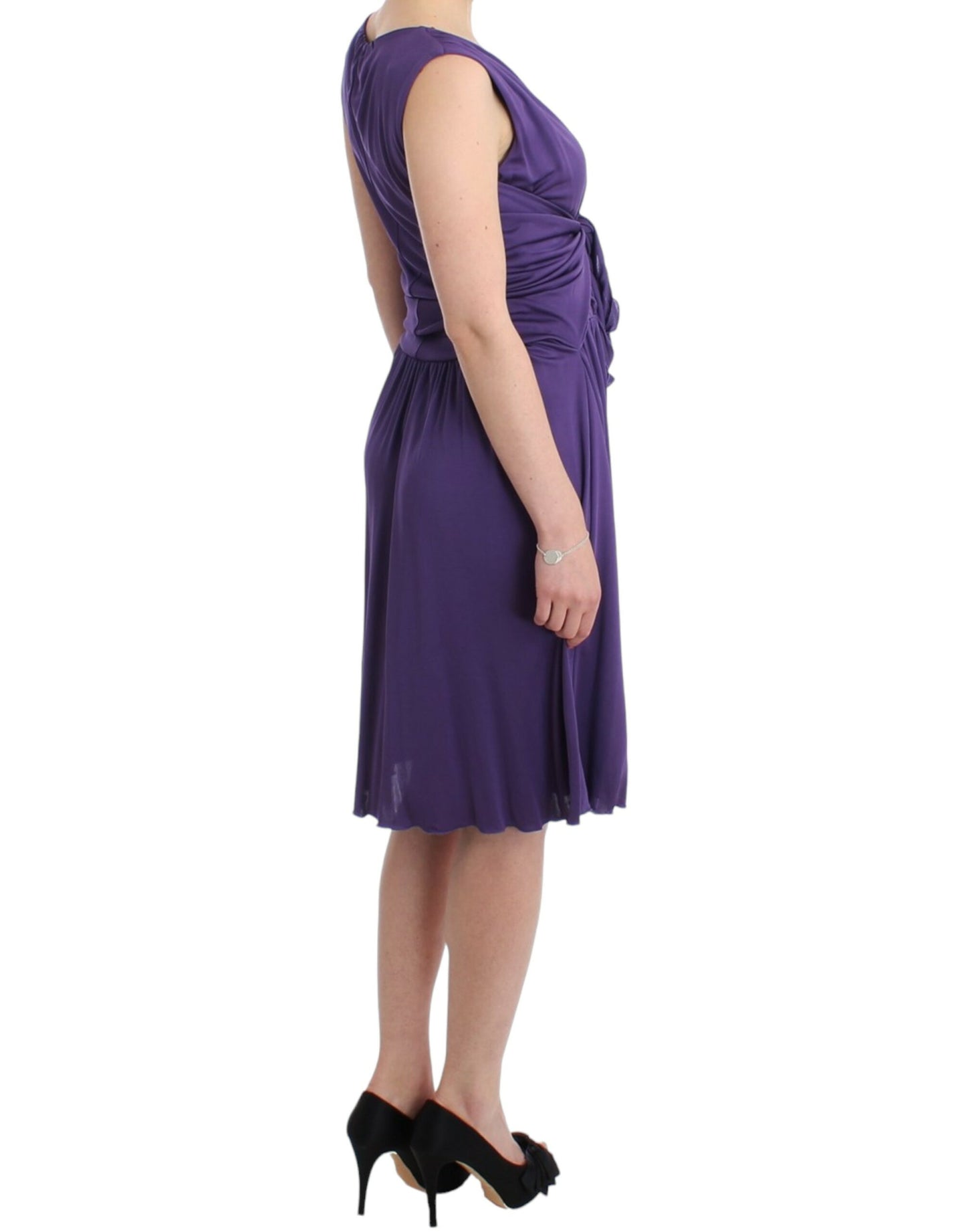 Robe fourreau violette