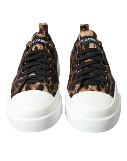 Elegante Freizeit-Sneaker mit Leopardenmuster