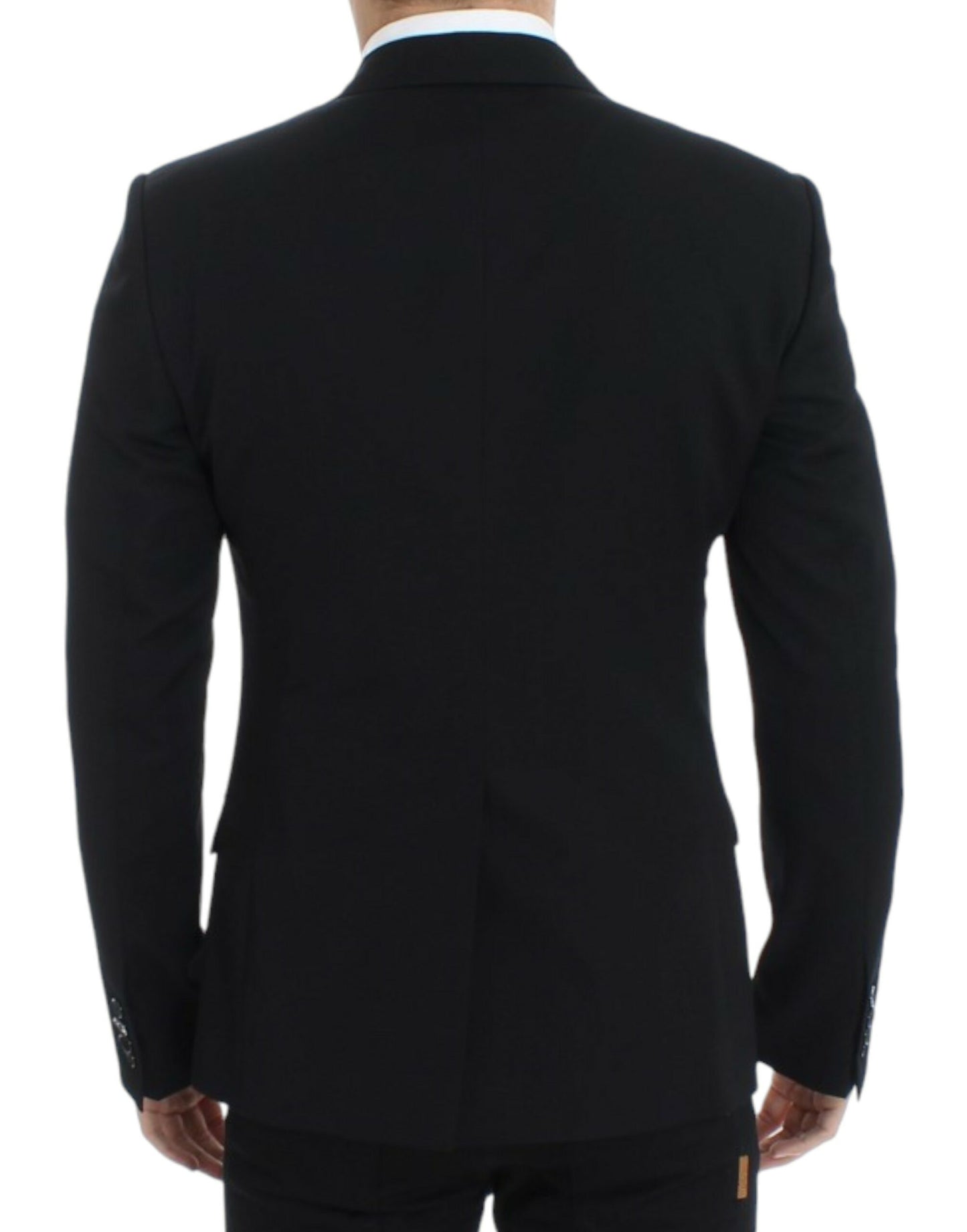 Blazer slim en laine noir