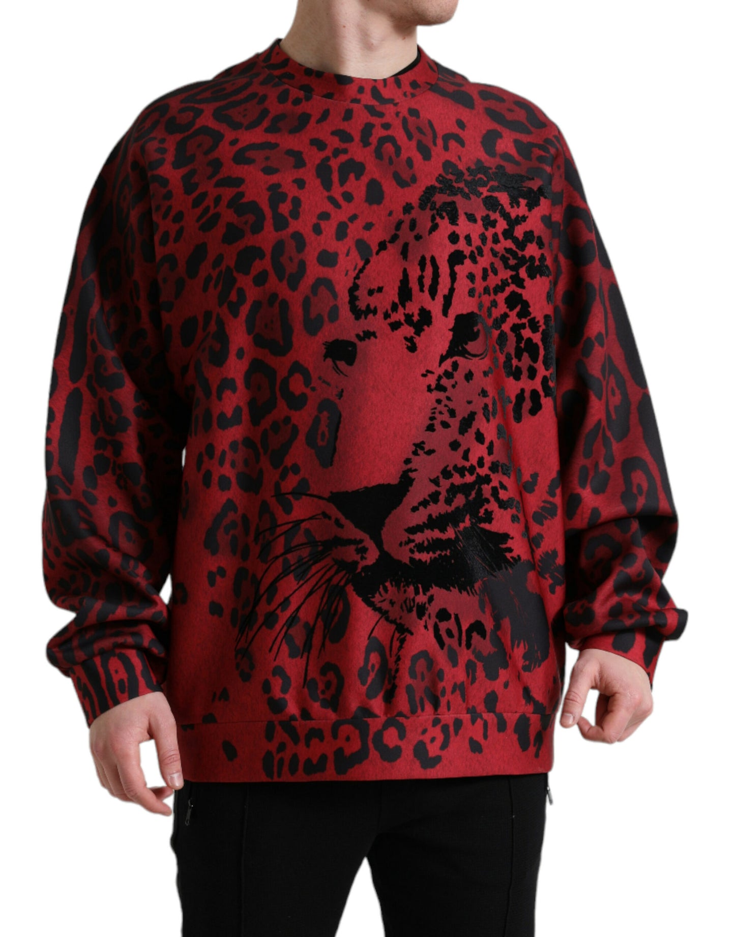 Eleganter Pullover mit Leopardenmuster