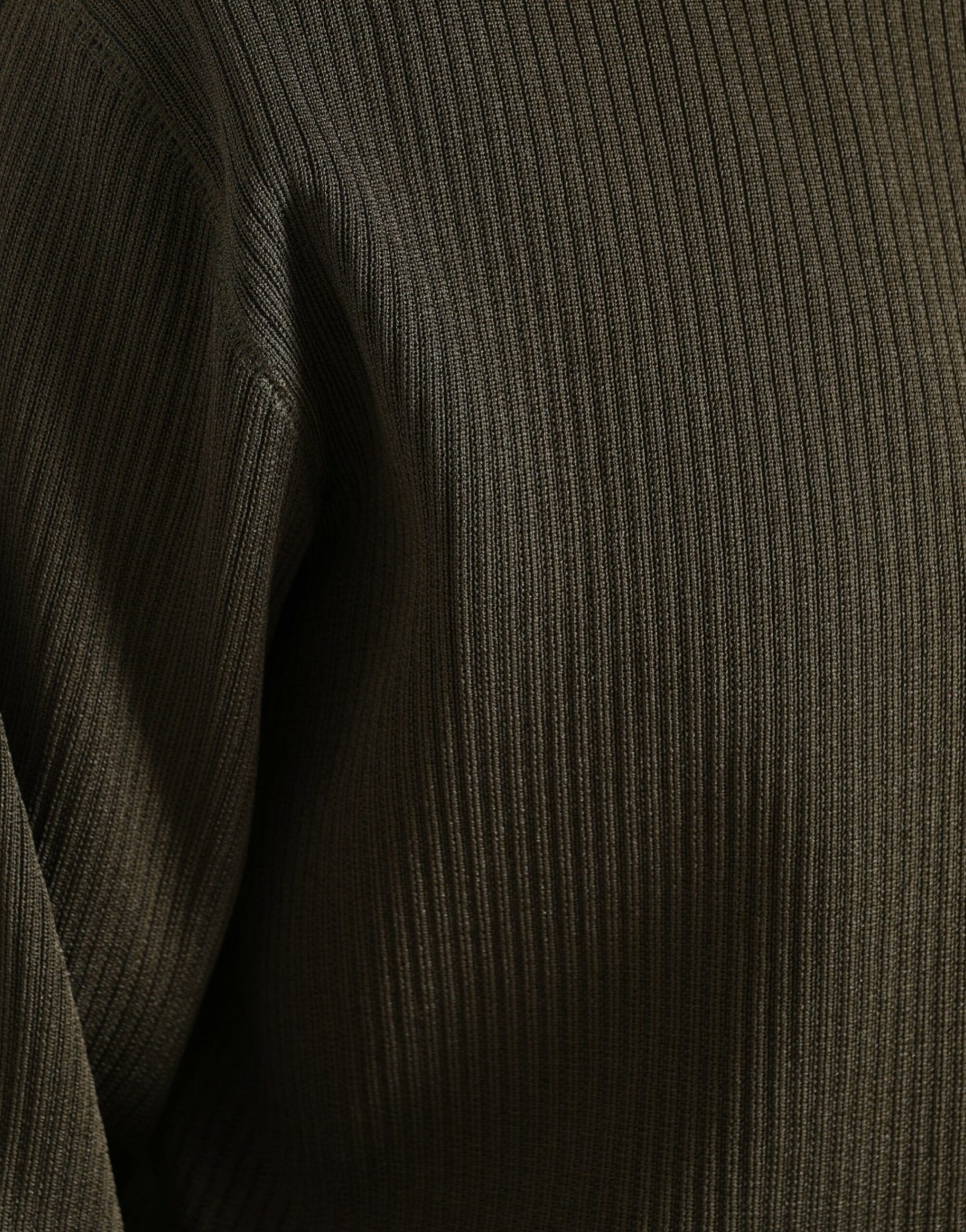 Maglione pullover da uomo girocollo in viscosa verde