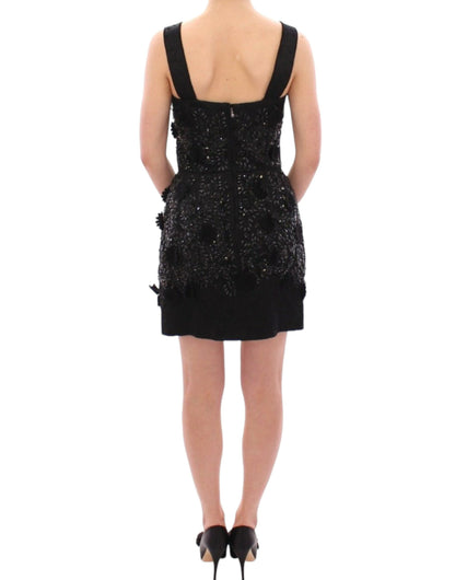 Dolce & Gabbana Elegant Sequined Mini Shift Dress