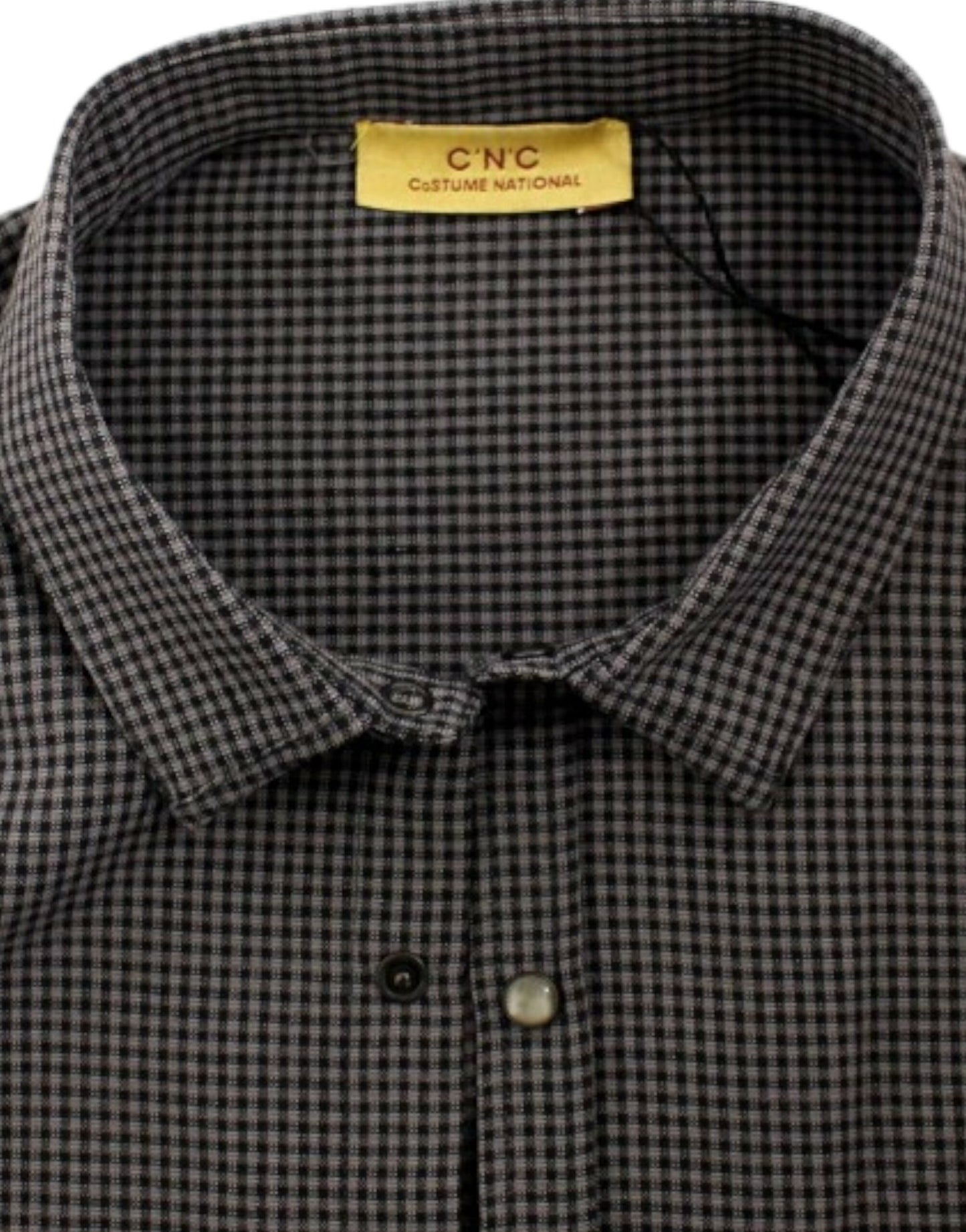 Camicia casual in lino grigio