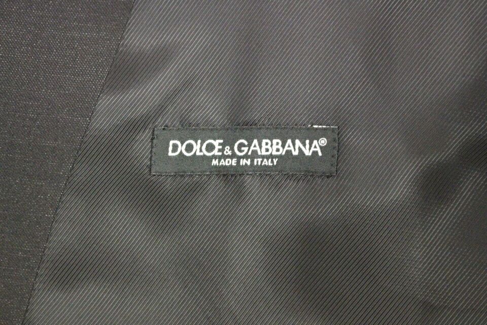 Dolce & Gabbana Elegant Gray Wool Blend Dress Vest