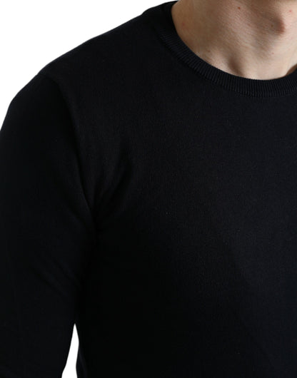 Eleganter blauer Pullover aus Baumwolle