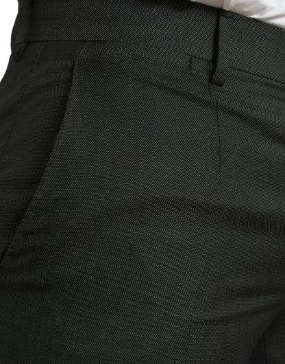 Pantaloni formali slim elasticizzati grigio scuro