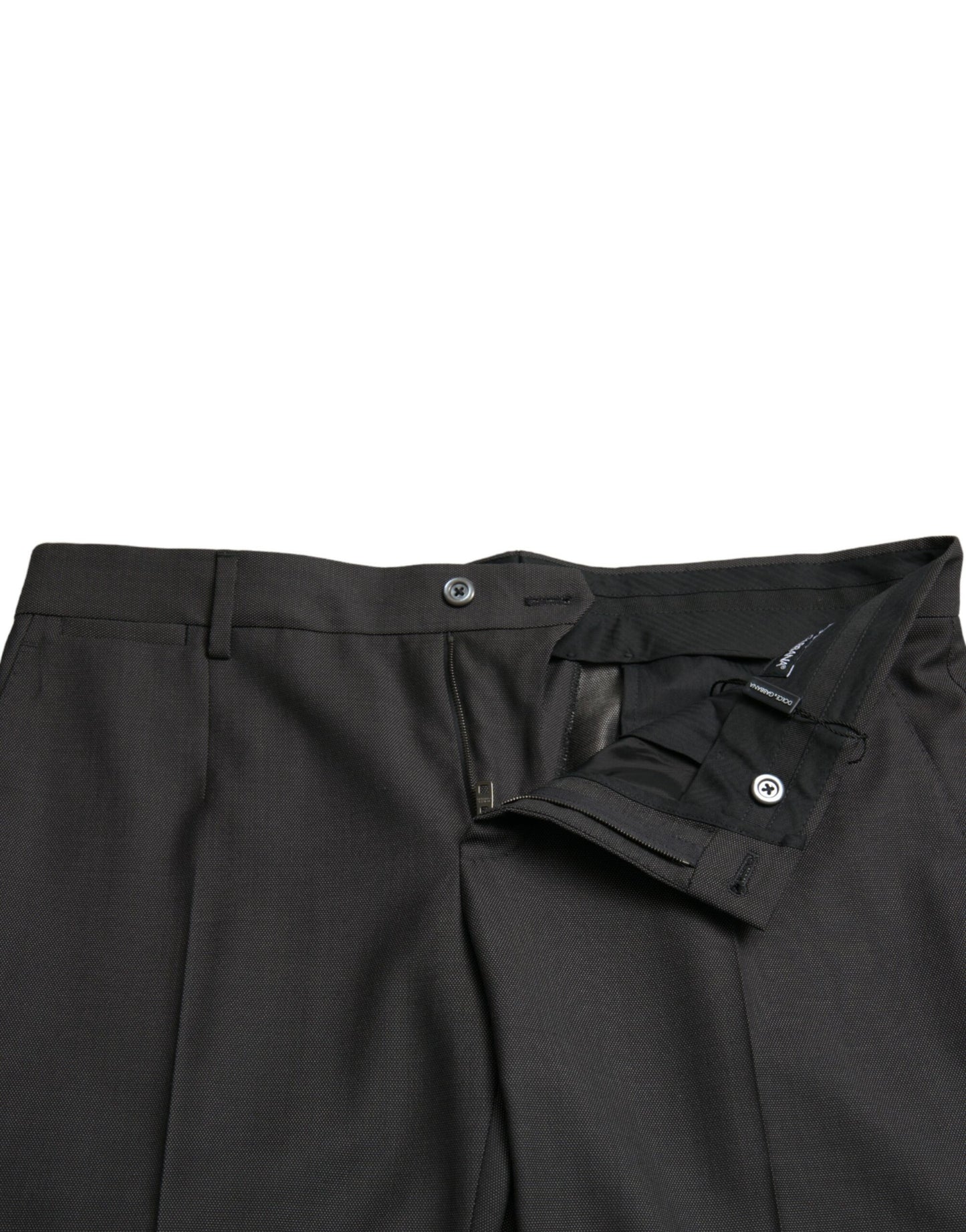 Pantaloni formali slim elasticizzati grigio scuro