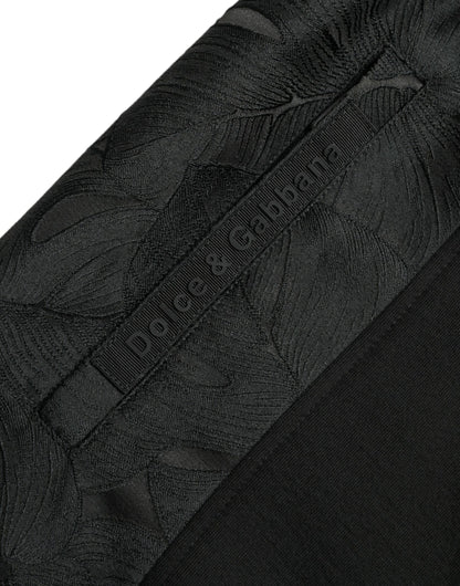 Pantaloni jogger slim elasticizzati in cotone nero