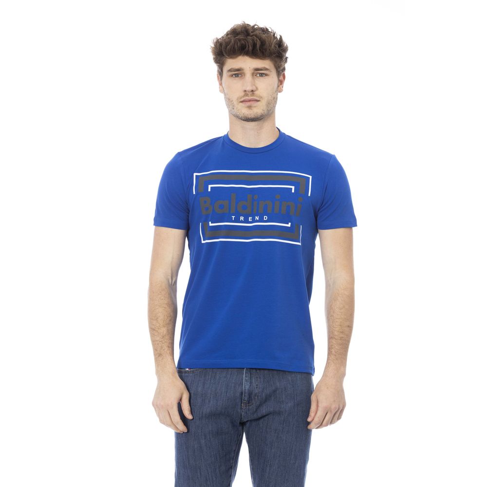 Baldinini Trend Blue Cotton Men T-Shirt