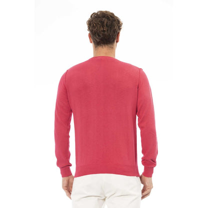 Maglione di cotone rosso