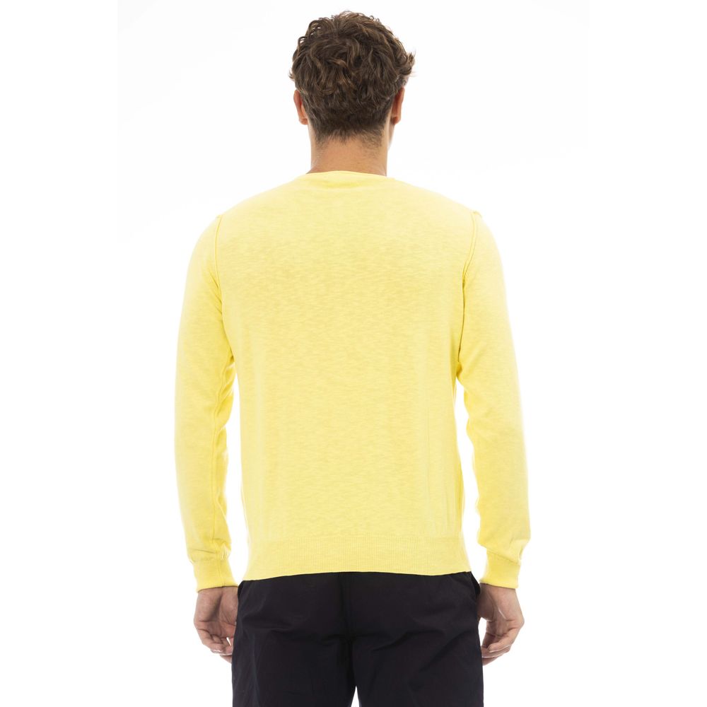 Maglione di cotone giallo