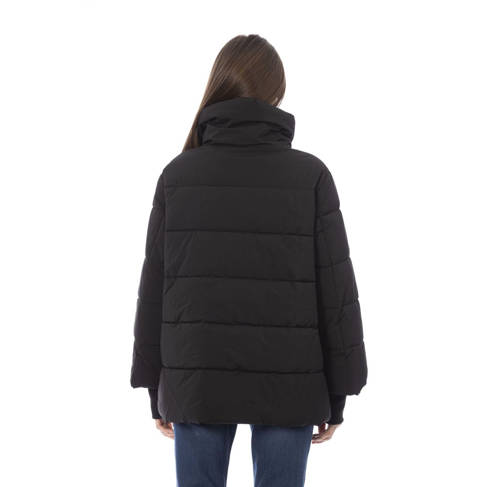 Schicke kurze Daunenjacke mit Monogramm