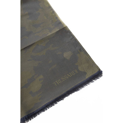 Trussardi Army Cotton Men Scarf