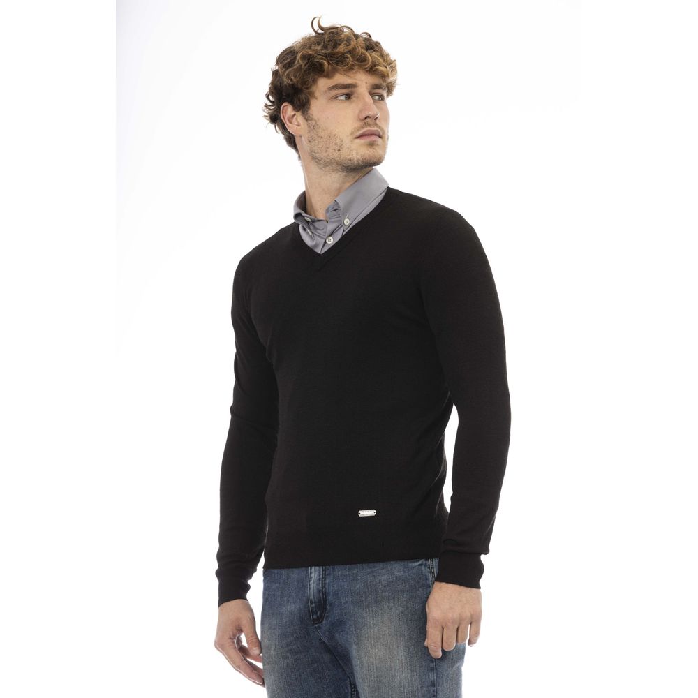 Maglione di lana nera