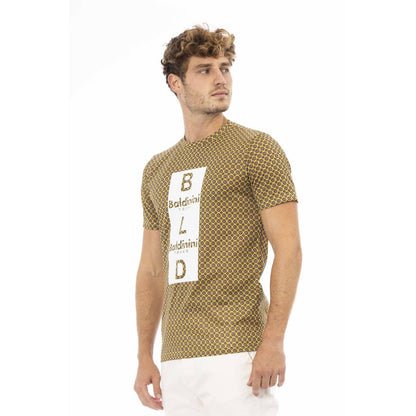 Baldinini Trend Yellow Cotton Men T-Shirt