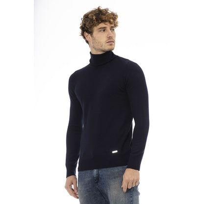 Maglione di lana blu