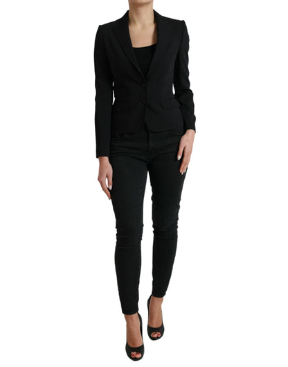 Schicker Blazer aus Wollmischung mit steigendem Revers