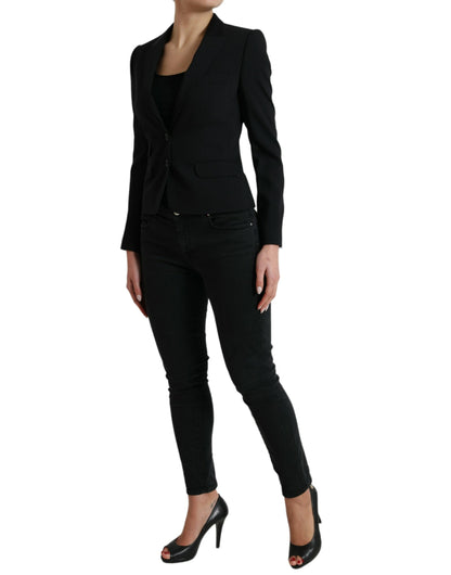 Schicker Blazer aus Wollmischung mit steigendem Revers