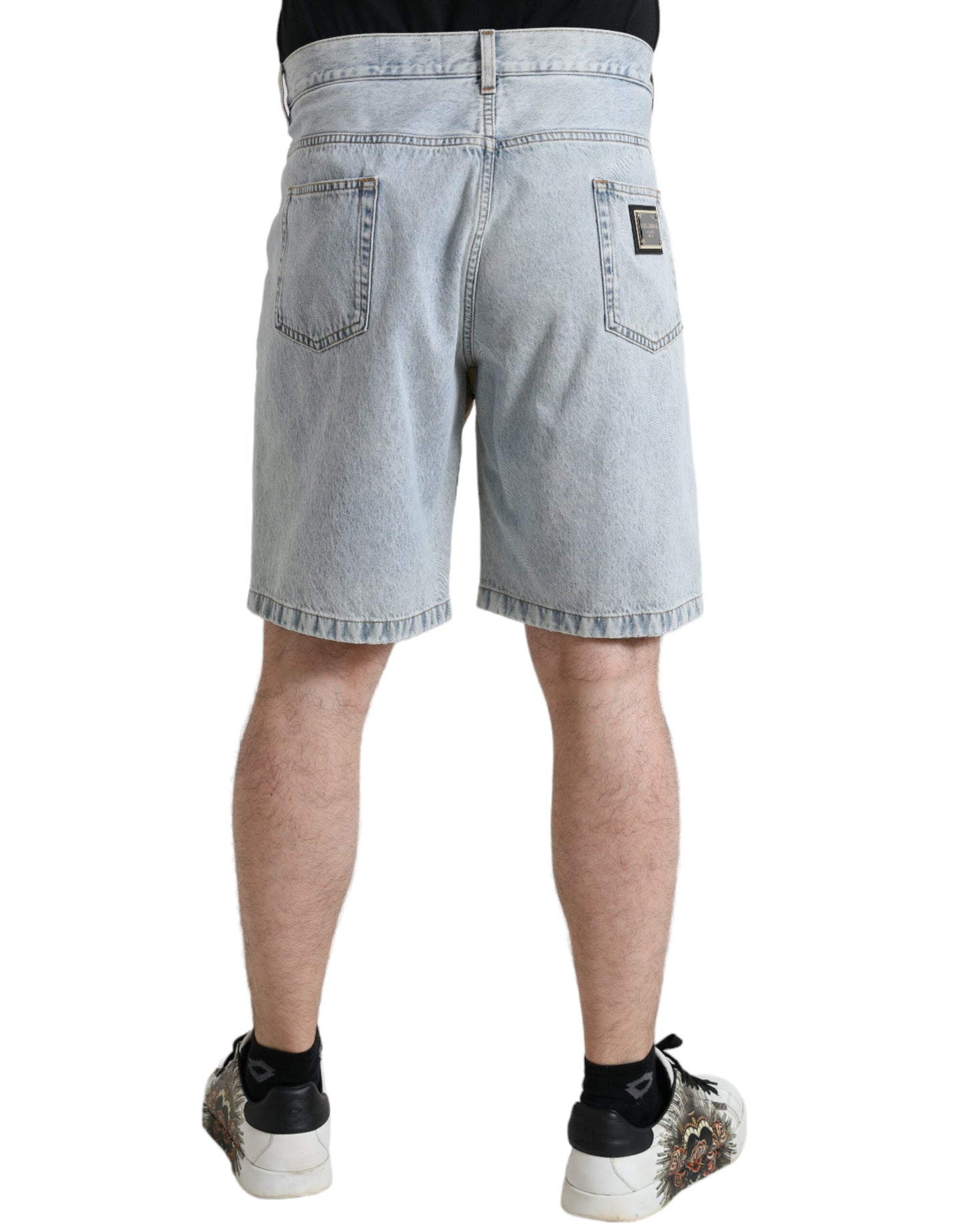 Mehrfarbige Bermudashorts aus Baumwolle mit Blumenmuster