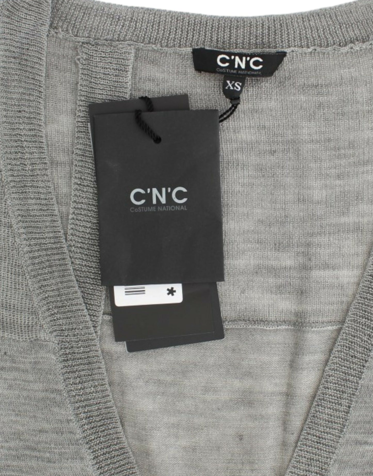 Costume National Chic Gray Lightweight Cardigan